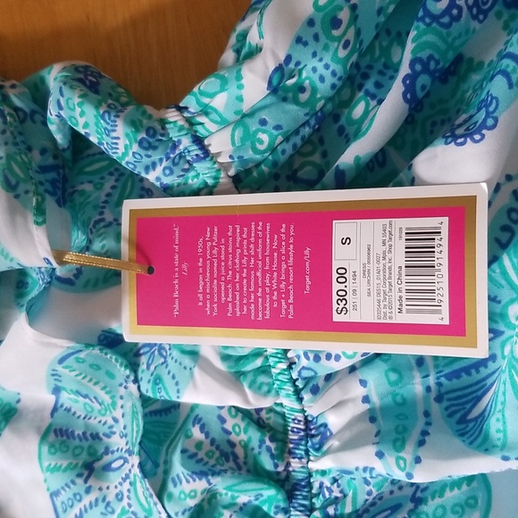 Lilly Pulitzer For Target Sea Urchin Ruffle Blue Seashell Dress - Picture 13 of 14
